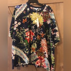 Johnny was silk blouse xl